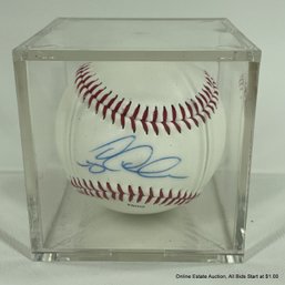 Greg Colbrunn Autographed Baseball In Display Box
