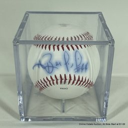 Hiram Bocachica Autographed Baseball In Display Box