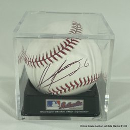 Jose Guillen Autographed Baseball With Hologram In Display Box