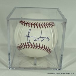 Jose Lopez Autographed Baseball In Display Box