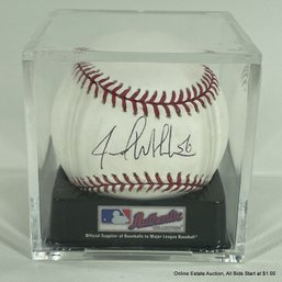 Jarrod Washburn Autographed Baseball With Hologram In Display Box