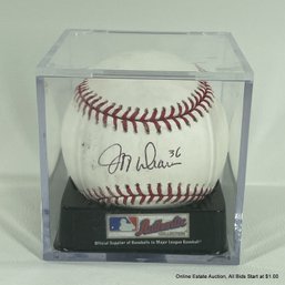 Jeff Weaver Autographed Baseball With Hologram In Display Box