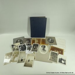 Vintage Photo Album Full Of 1940s Photos Plus Some Cabinet Cards, Winter, Seattle Themed, Military