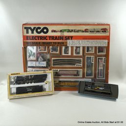 Tyco Electric Train HO Set In Box With Extra Track, Athearn HO Engine, Bachman HO Northern 4-8-4