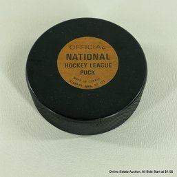 National Hockey League Official Puck
