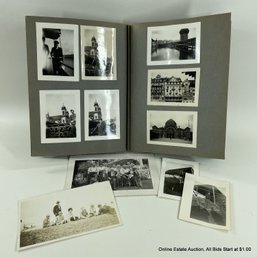 Vintage Photo Album Full Of World War II European And Military Photos Land Marks, Planes, Life