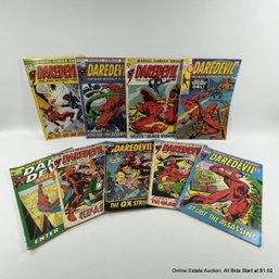 9 Comic Books Silver Age Daredevil 1971-1972 Marvel Comics