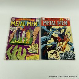 Metal Men Comic Books #16 & #41 1965 & 1970 DC Comics