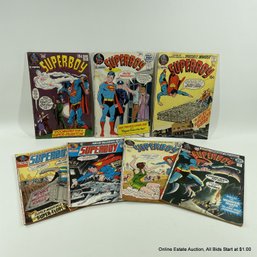 7 Comic Books Silver Age Superboy #175-181 1971-1972 Marvel Comics