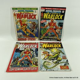 4 Comic Books Silver Age Marvel Premier Featuring The Power Of Warlock & The Power Of Warlock