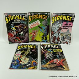 5 Comic Books Silver Age Adam Strange Adventures 1969-1970 DC Comics