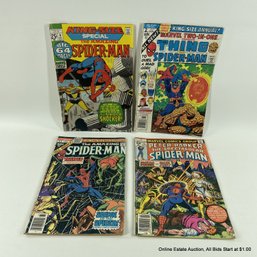 4 Comic Book Silver Age Assorted Spider Man 1971-1977 Marvel Comics