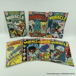 7 Comic Books Silver Age Jack Kirby Mister Miracle 1972-1974 DC Comics
