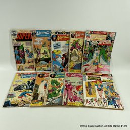 10 Comic Books Silver Age Adventure Comics Featuring Supergirl #412-420 & Supergirl Super DC Giant #S-24