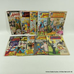 10 Comic Books Silver Age Supergirl Starring In Adventure Comics 1969-1970 DC Comics