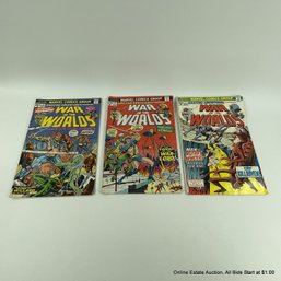 3 Silver Age Amazing Adventures Featuring War Of The Worlds #20, #21 & #23 1973 Marvel Comics