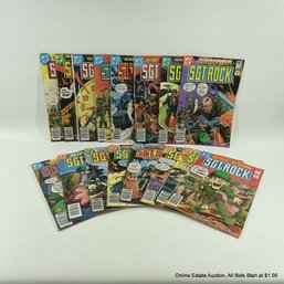 17 Sgt. Rock Bronze Age Comic Books From DC Comics