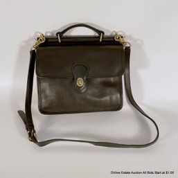 Vintage Coach Black Cross-Body Bag With Removable Strap