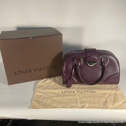 Louis Vuitton Epi Bowling Bag In Purple With Original Dust Bag And Box