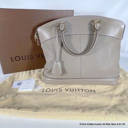 Louis Vuitton Suhali Lockit Bag In Greige With Original Dustbag And Box, Lock And Key