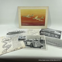 Photograph Of A J.E. Young Boeing Air Force Rendering & Related Items