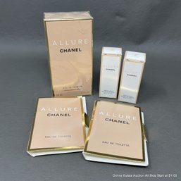 Chanel Allure Eau De Toillete Spray 50ml & Body Lotion Samples