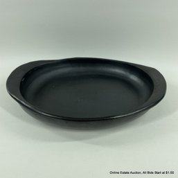 Black Glazed Pottery Serving Dish