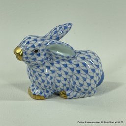 Herend Hungary Porcelain Blue Rabbit