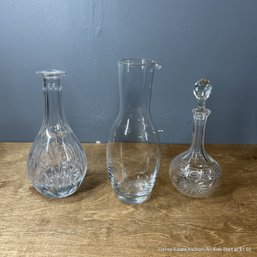 3 Decanters Including Marquis By Waterford (Local Pick Up Or UPS Store Ship Only)