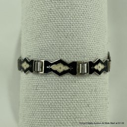 Enamel Art Deco Bracelet