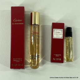 Cartier Small Bottles Of Perfume In Original Boxes