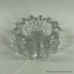 Pukeberg Sweden Ice Glass Ashtray