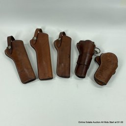 Five Bianchi Leather Holsters