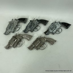 5 Hubley Trooper Snub Nose Cap Guns