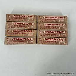Lot Of Eight Boxes Of Thundercaps Super Sound Perforated Roll Caps