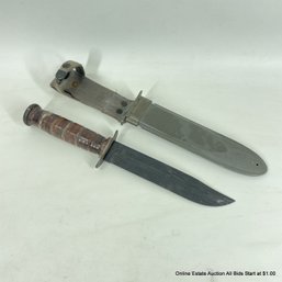 Camillus Mark 2 Military Knife With Metal Scabbard