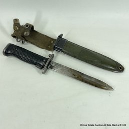 US M5A1 Milpar Col Bayonet Knife With Metal Scabbard