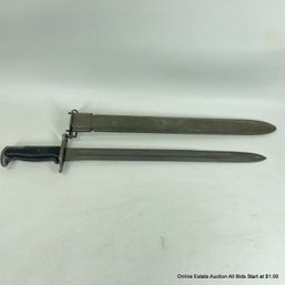 UC UOS Bayonet Military Knife With Metal Scabbard Flaming Bomb
