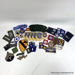 Sixty-two Assorted Military Patches