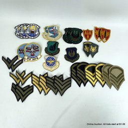 Thirty-Three Assorted Military Patches