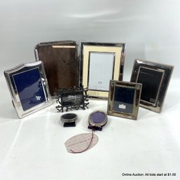8 Assorted Frames Including Sterling Silver And Silver Plate