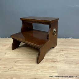Ethan Allen Cherry Wood Step Stool (LOCAL PICKUP ONLY)