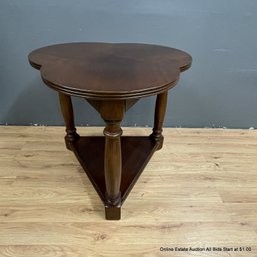 Bernhardt Furniture Mahogany Lobed Side Table (LOCAL PICKUP ONLY)