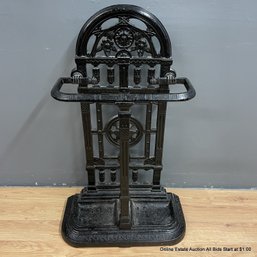 Vintage Cast Iron Victorian Umbrella Stand (LOCAL PICKUP ONLY)