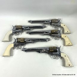 Five Hubley Colt .45 Toy Cap Guns