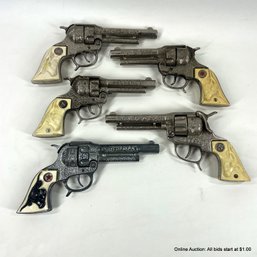 Five Texan Jr Toy Cap Guns