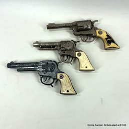 Three Texan Jr Toy Cap Guns