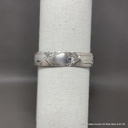 Sterling Silver Engraved Cuff Bracelet