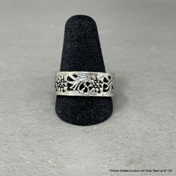 Artisan Floral Pierced Size 10 Ring