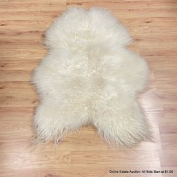 White Lambskin Animal Hide From Iceland